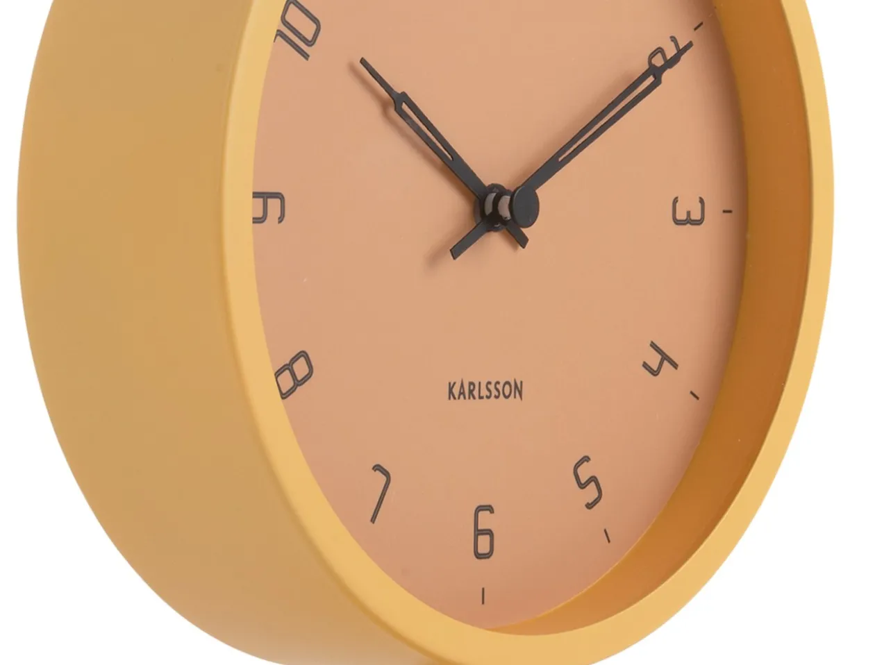Table clock Stark iron matt honey yellow