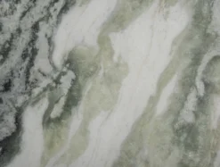 Table Force marble himalayan green, black mango wood base
