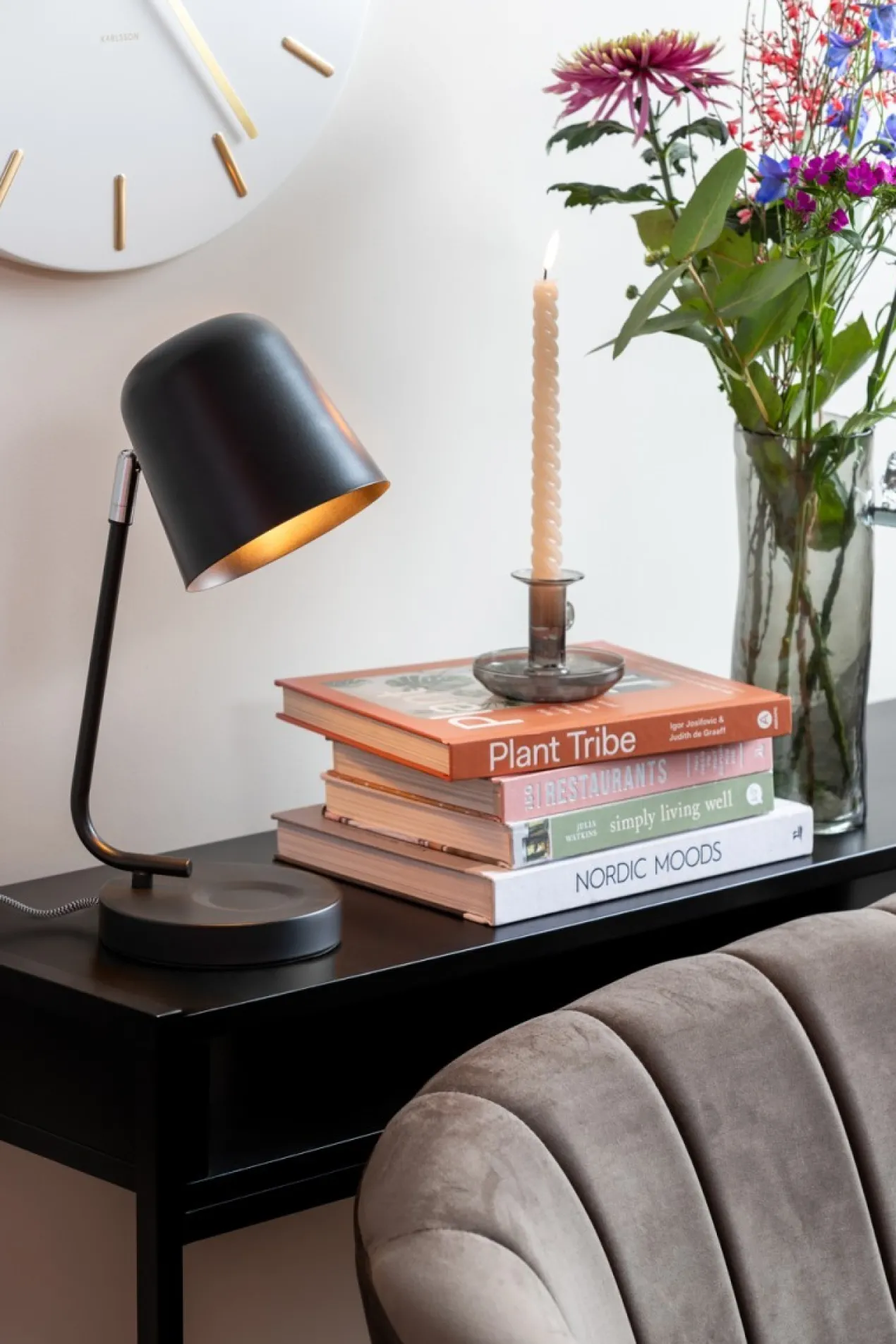 Table lamp Encantar matt grayed jade