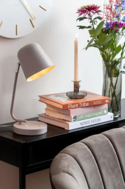 Table lamp Encantar matt warm grey