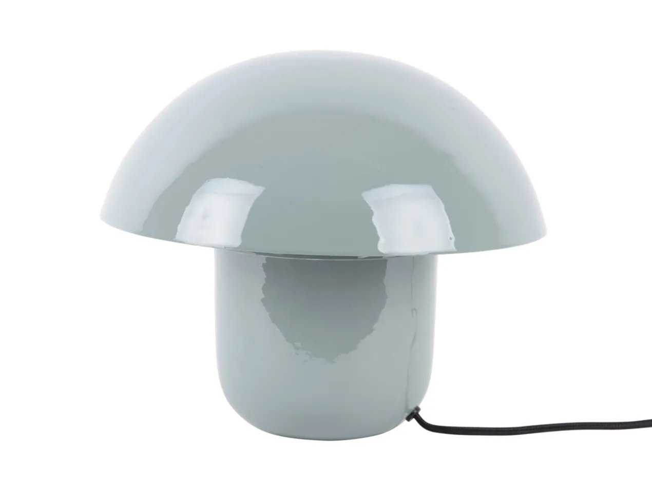 Table lamp Fat Mushroom enamel misty blue