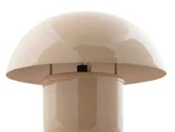 Table lamp Fat Mushroom enamel soft brown