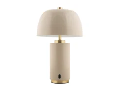 Table lamp Freya LED iron warm grey