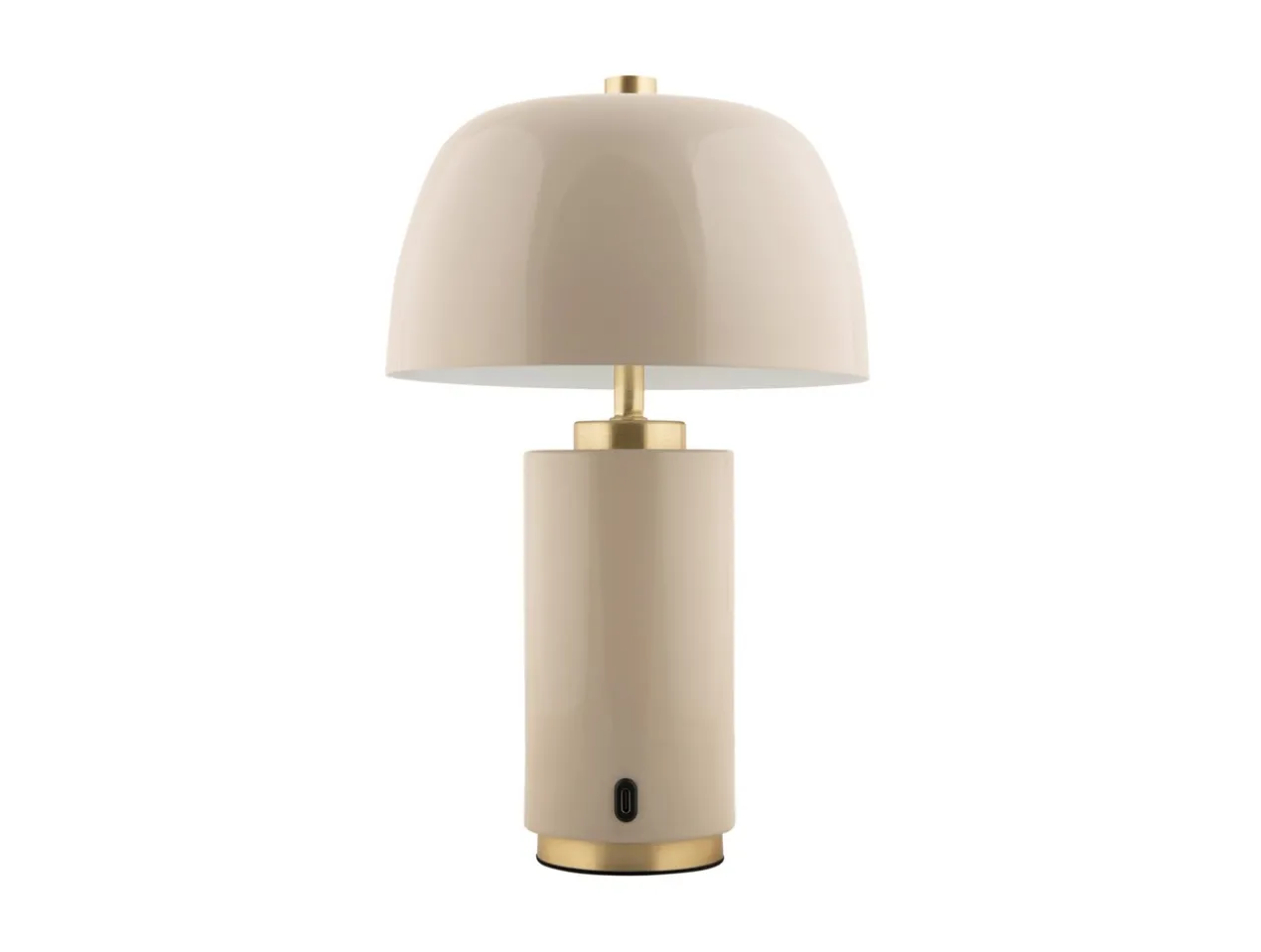 Table lamp Freya LED iron warm grey