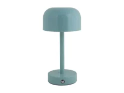 Table lamp James LED iron shiny misty blue