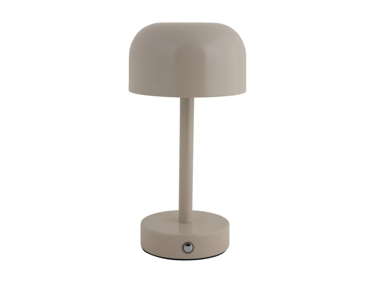 Table lamp James LED iron shiny warm grey