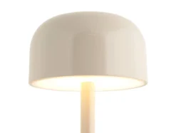 Table lamp James LED iron shiny warm grey