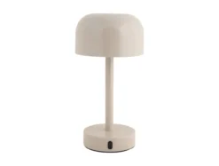 Table lamp James LED iron shiny warm grey