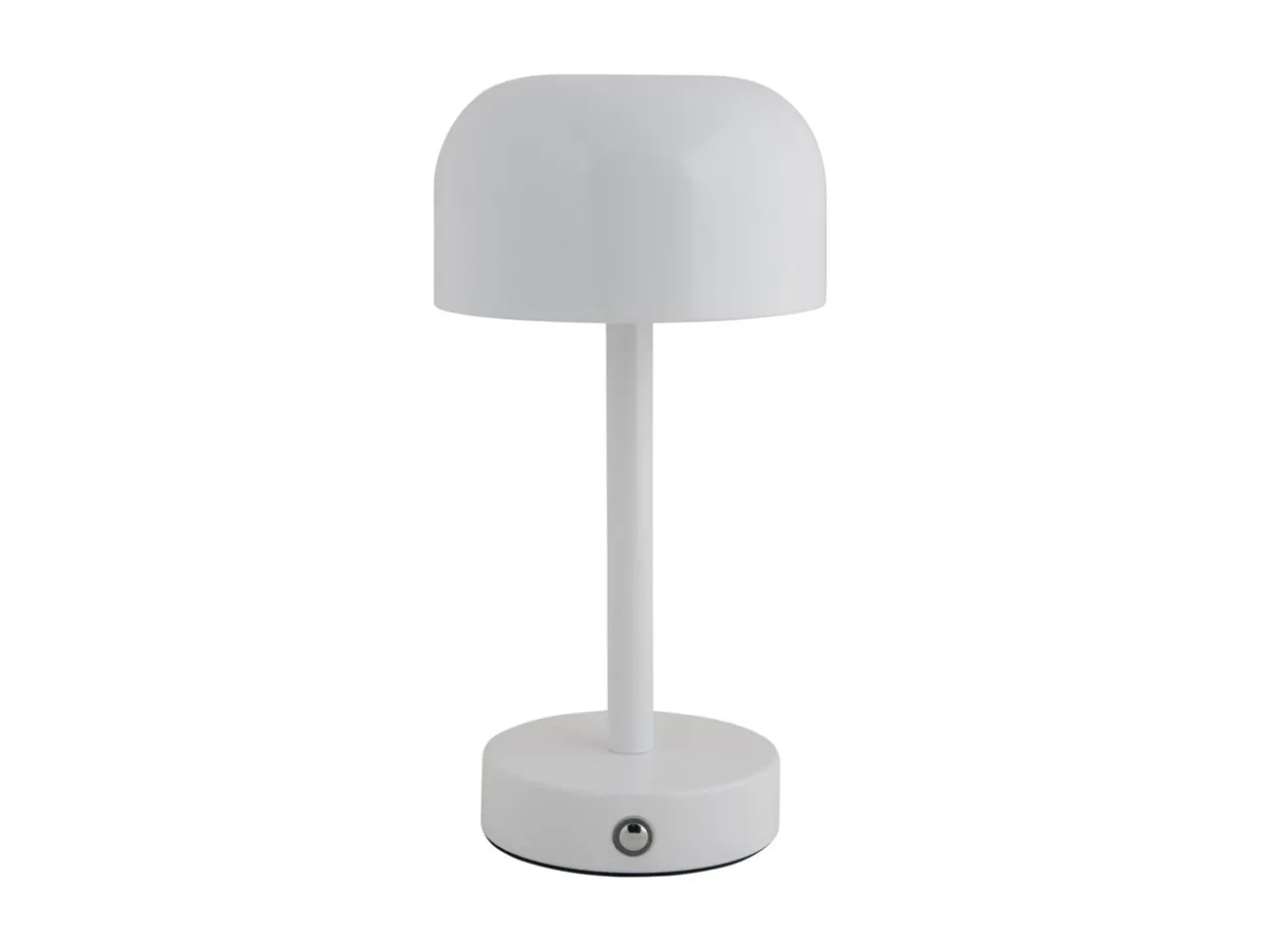 Table lamp James LED iron shiny white