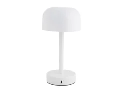 Table lamp James LED iron shiny white