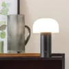Table lamp Luca iron faded pink LED