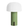 Table lamp Luca iron jungle green LED