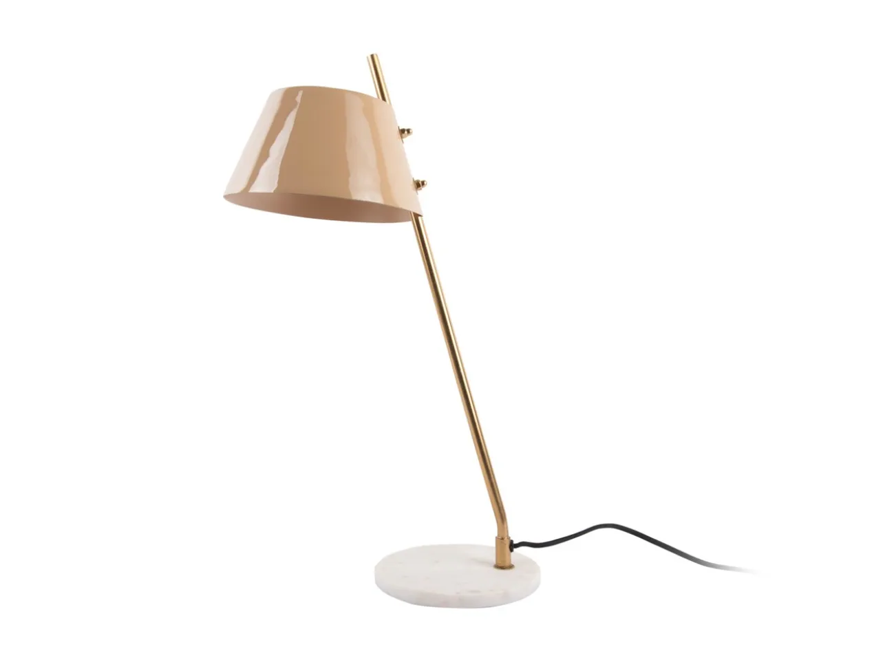 Table lamp Savvy enamel soft brown