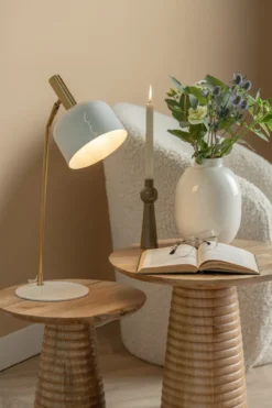 Table lamp Smart enamel white
