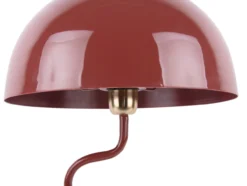 Table lamp Twist enamel red ochre