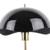 Table lamp Waved Dome enamel black