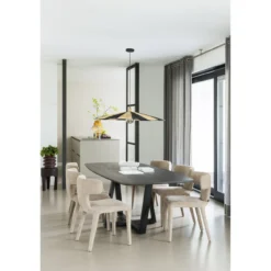 Tablo eettafel deens ovaal dl 220x100cm mystic brown [fsc]