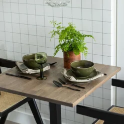 Tablo eettafel vierkant vl 80x80cm cashmere brown [fsc]
