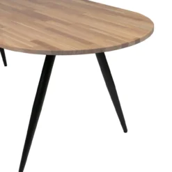 Tablo tafelblad ovaal eiken olie grijs [fsc]