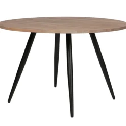 Tablo tafelblad rond eiken o120 cm olie grijs [fsc]