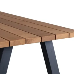 Tablo tuintafel ayous naturel met a-vorm poot metaal [fsc]