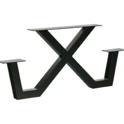 Tablo tuin x-vorm poot picknick metaal zwart - 1 stuks