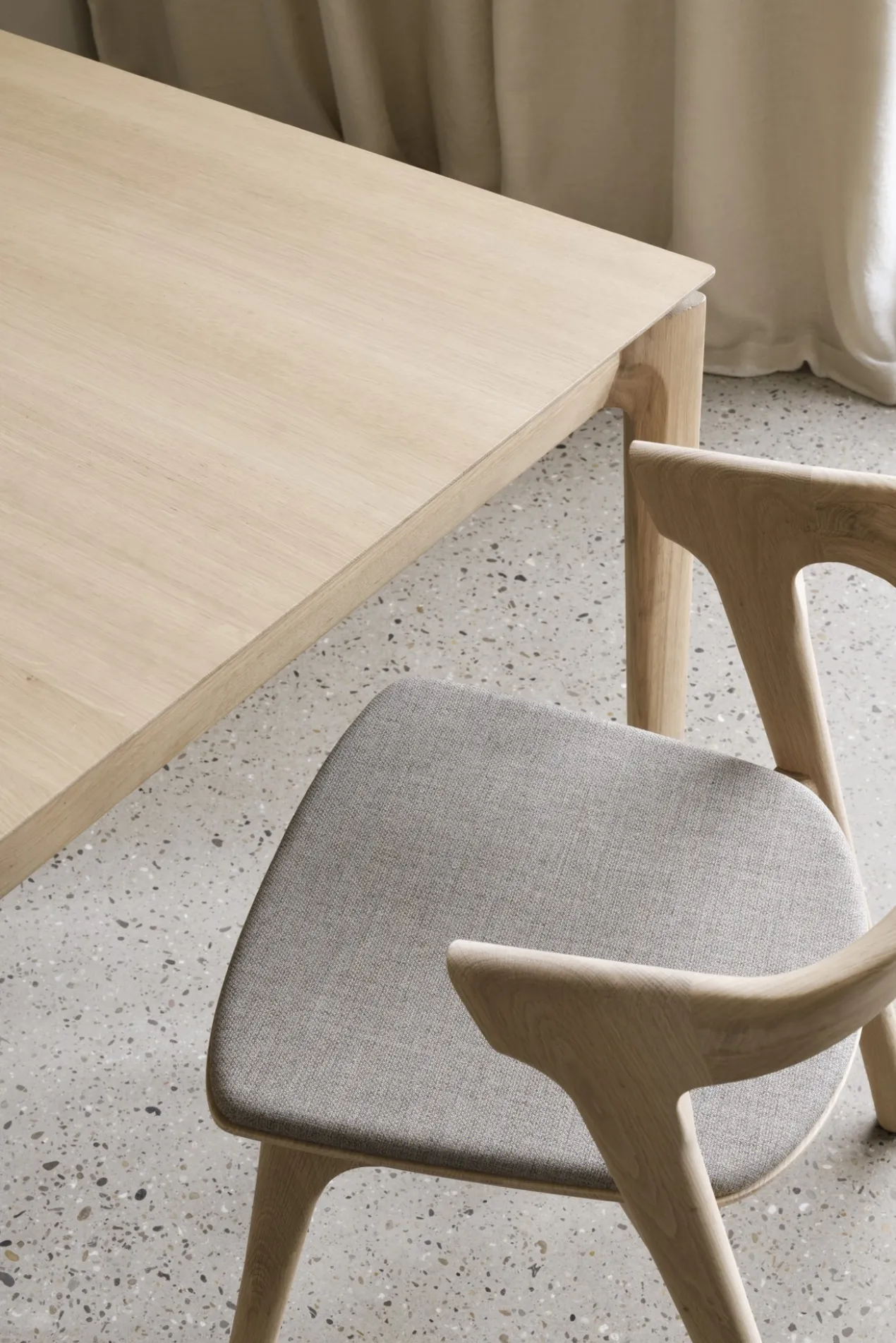 Tafel Bok eiken - uitschuifbaar - 120/180 - geolied