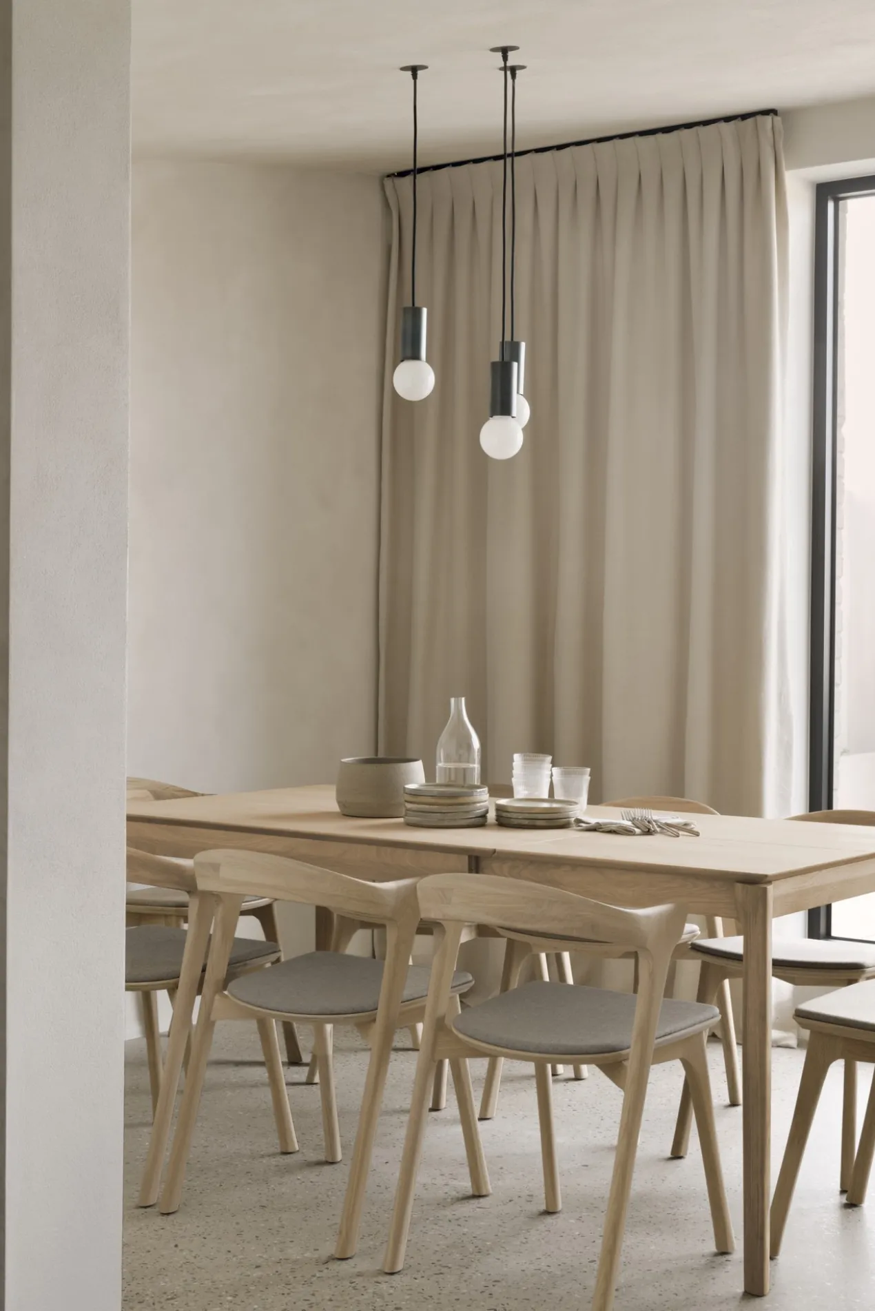 Tafel Bok eiken - uitschuifbaar - 120/180 - geolied