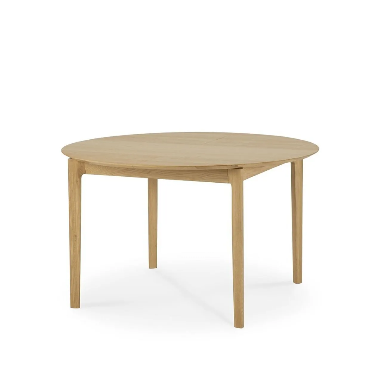 Tafel Bok - rond - uitschuifbaar 129/179 - eiken