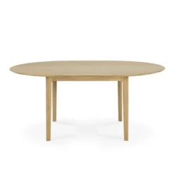 Tafel Bok - rond - uitschuifbaar 129/179 - eiken