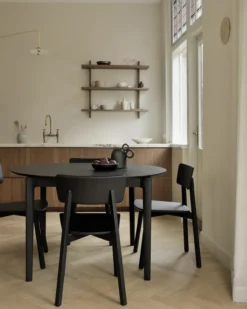 Tafel Bok - rond - uitschuifbaar 129/179 - eiken