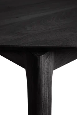 Tafel Bok - rond - uitschuifbaar 129/179 - zwart eiken