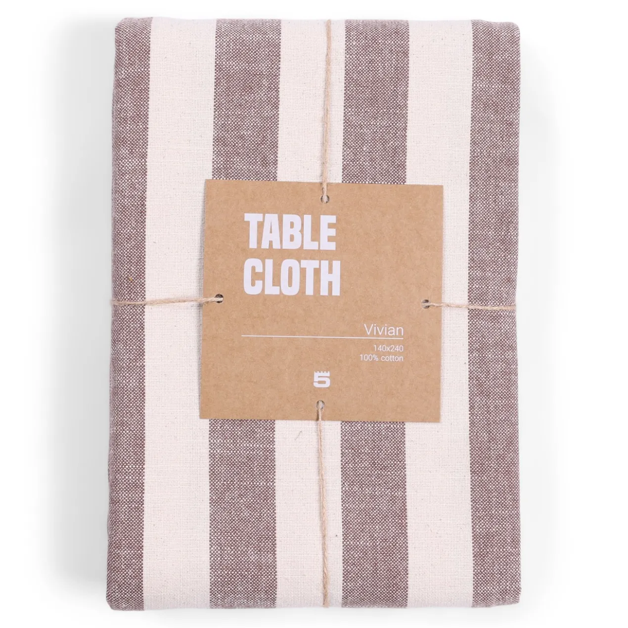 Tafelkleed Vivian 240x140 cm chocolate/off-white