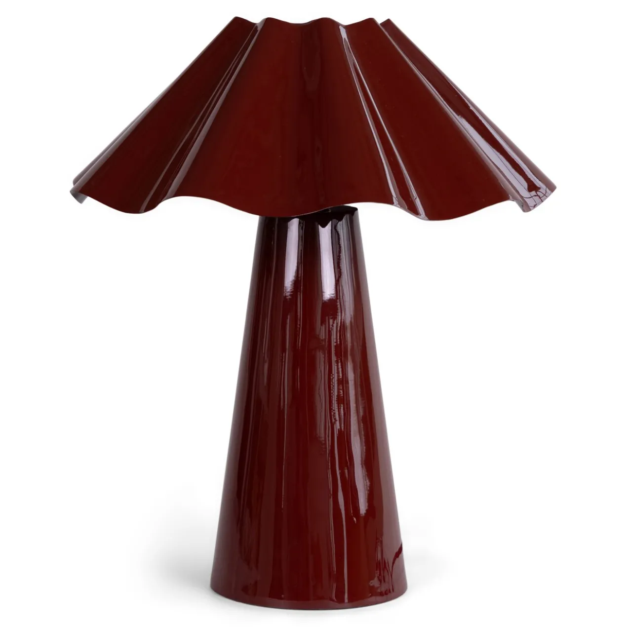 Tafellamp Adams Ø40 cm dark red