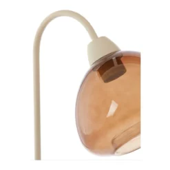 Tafellamp Bisho sand/amberglas