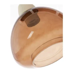 Tafellamp Bisho sand/amberglas