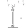 Tafellamp Bolt small lightning white
