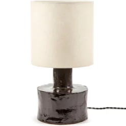 Tafellamp Catherine black/beige