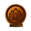 Tafellamp 3D zoutlamp bloem