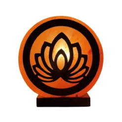 Tafellamp 3D zoutlamp bloem