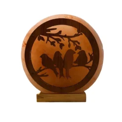 Tafellamp 3D zoutlamp vogels