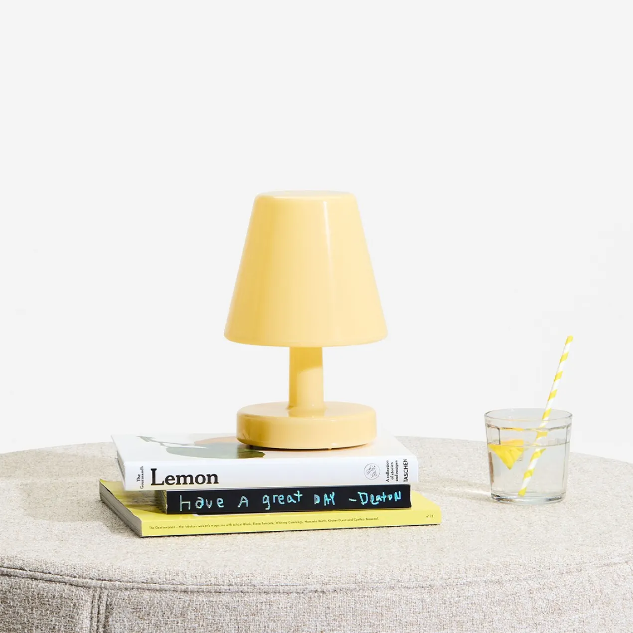 Tafellamp Edison the Ambiance pale yellow