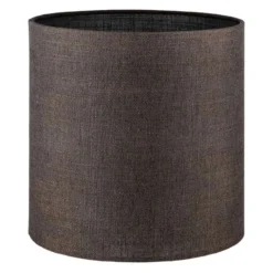 Tafellamp Firenze bronze Large + kap Cilinder 25x25x25cm Oslo linnen bruin