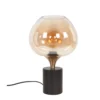 Tafellamp Fresu 1-Lichts brons/amber