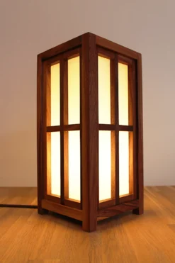 Tafellamp Fukuoka walnut