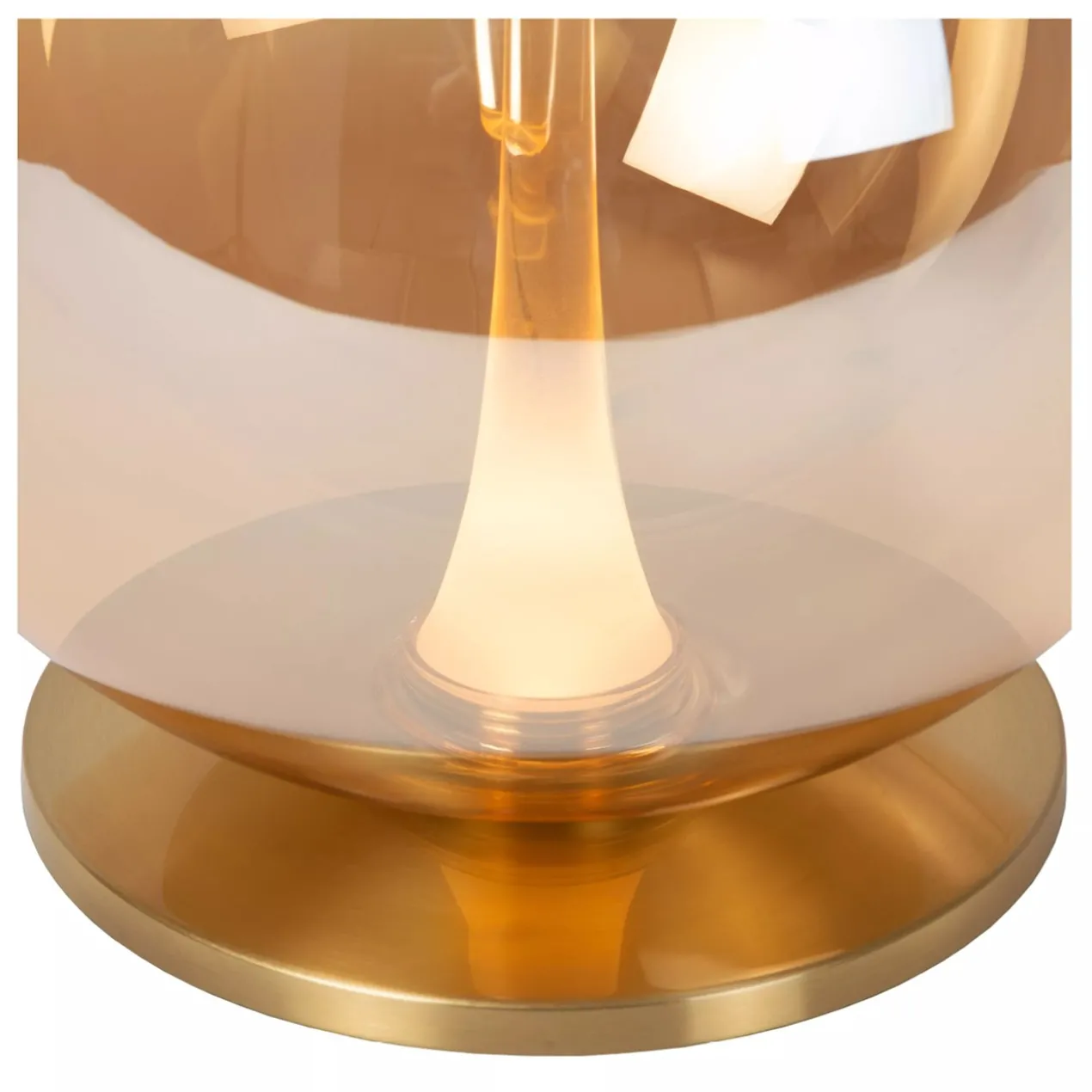Tafellamp Gisela amber Ø30 cm