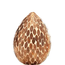 Tafellamp gold capiz flower 40 cm