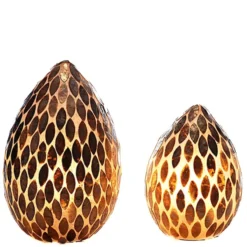 Tafellamp gold flower 30 cm