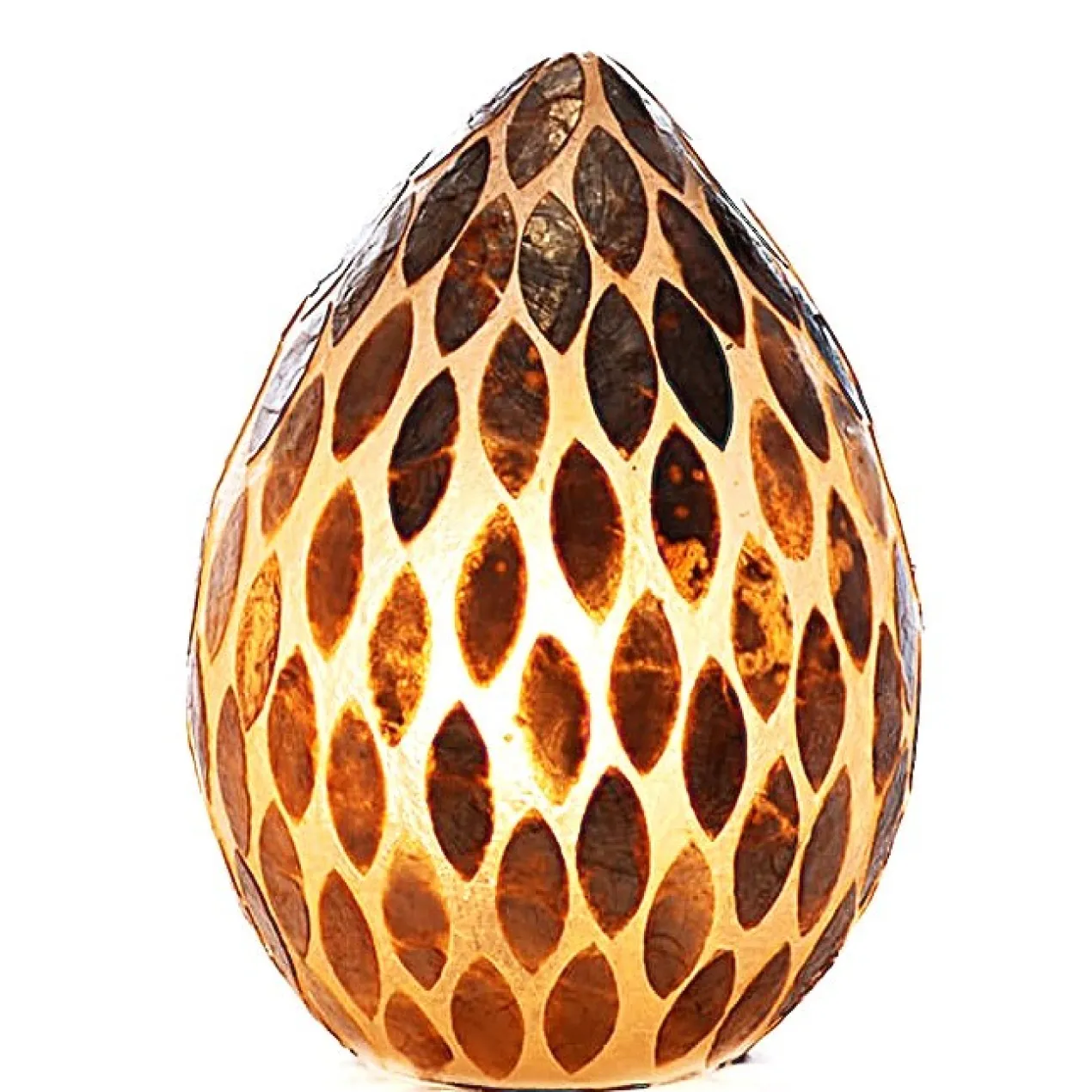 Tafellamp gold flower 30 cm