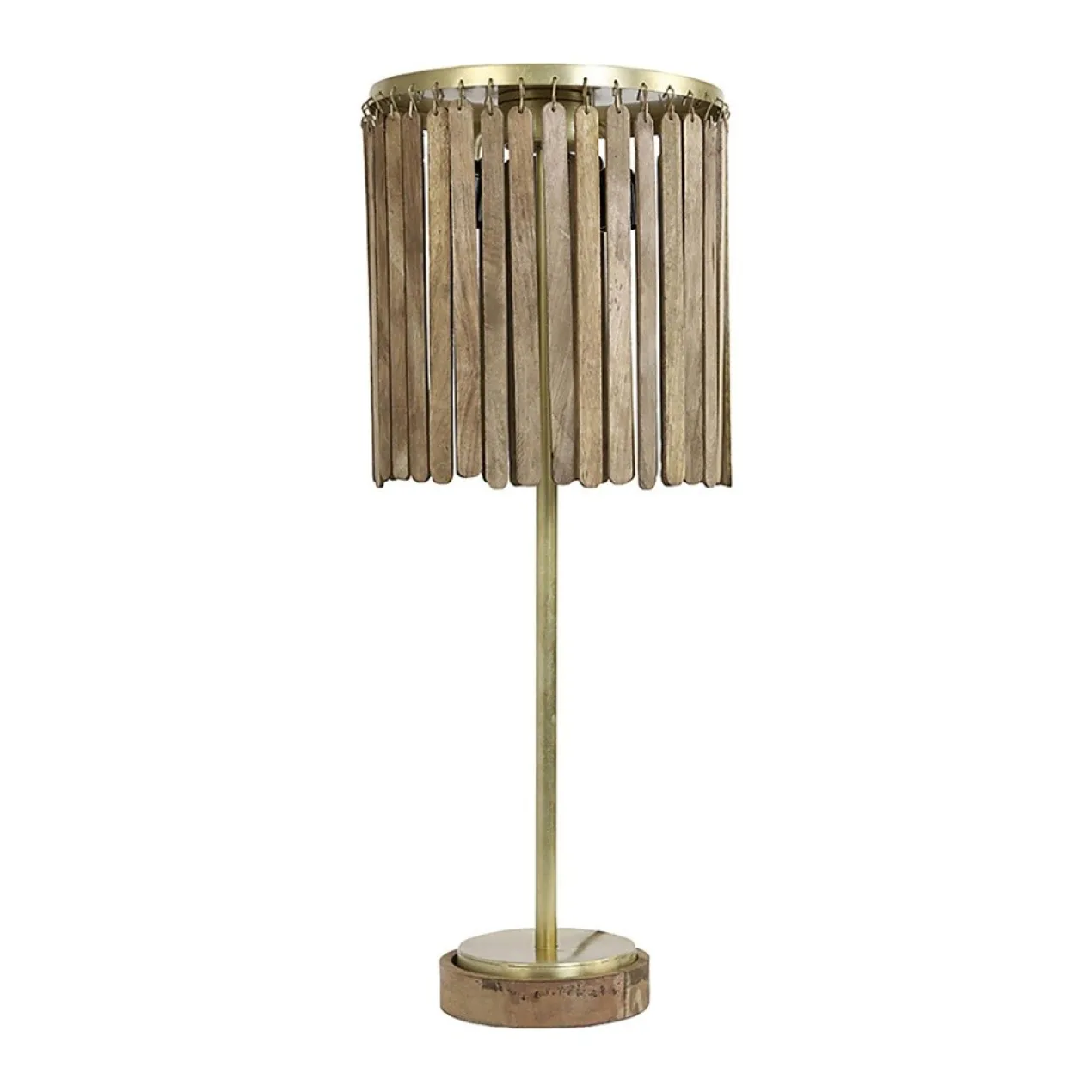 Tafellamp Gularo bruin/goud